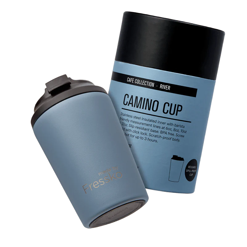 Fressko Camino Cup 12oz - Leaping Goat Custom Design (River)