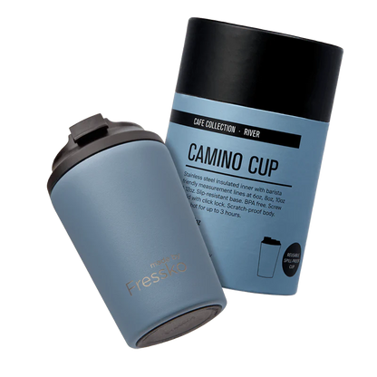 Fressko Camino Cup 12oz - Leaping Goat Custom Design (River)