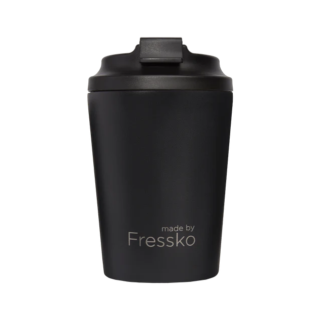 Fressko Bino Cup 8oz - Leaping Goat Custom Design (Coal)