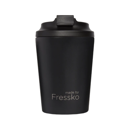 Fressko Bino Cup 8oz - Leaping Goat Custom Design (Coal)