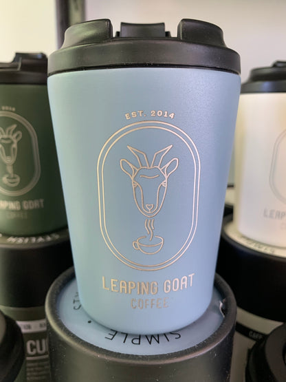 Fressko Camino Cup 12oz - Leaping Goat Custom Design (River)