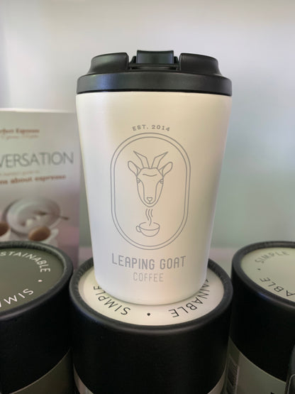 Fressko Bino Cup 8oz - Leaping Goat Custom Design (Frost)